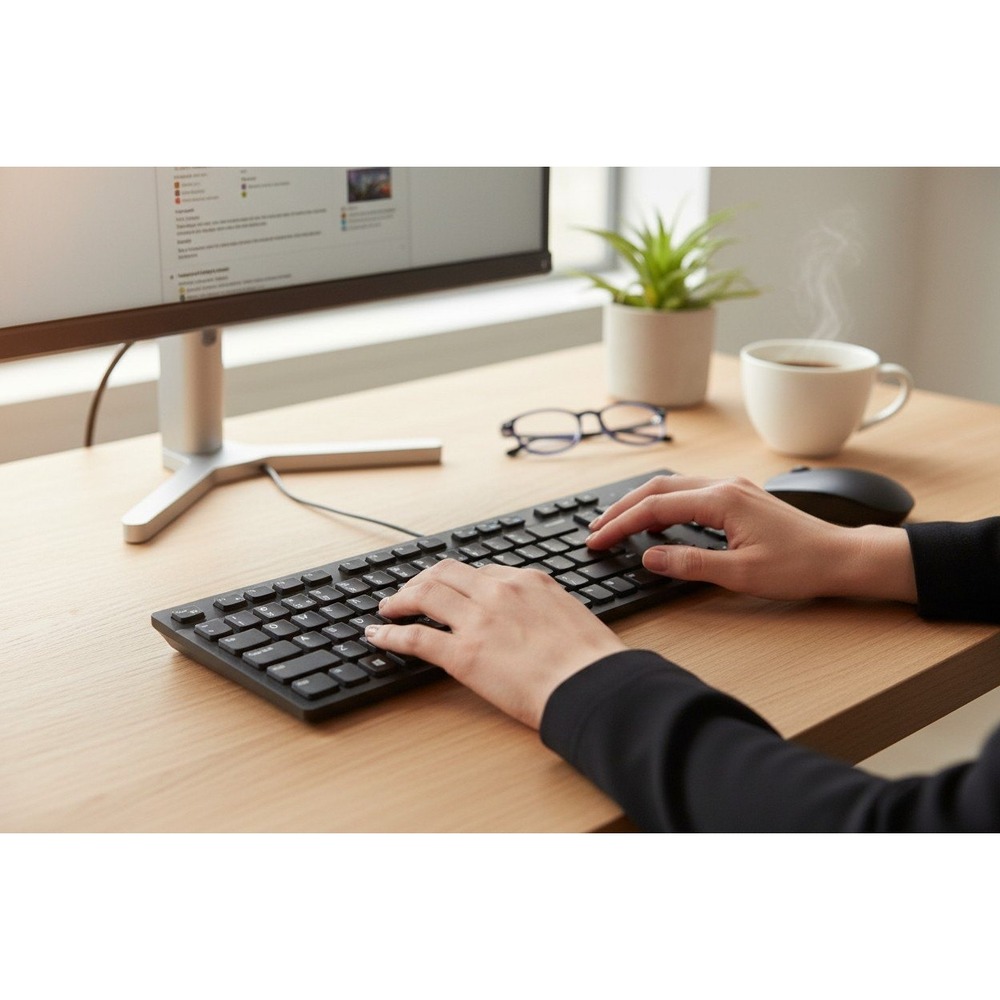 Dell KB216p Wired Keyboard Unisex One Size Black Very Good Multimedia USB